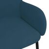 vidaXL Eetkamerstoelen 2 st fluweel blauw
