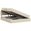 vidaXL Opbergbed met matras Cr&egrave;mekleurig 160 x 200 cm fluweel