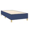 vidaXL Boxspring met matras stof blauw 90x200 cm