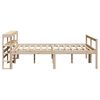 vidaXL Seniorenbed met hoofdbord massief grenenhout 120x190 cm