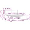 vidaXL Bedframe met hoofdeinde Zwart 180 x 200 cm Massief grenenhout