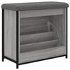 vidaXL Schoenenbankje met klaplade 62x32x56 cm grijs sonoma eikenkleur