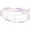 vidaXL Boxspringbed Lichtgrijs en wit. 80 x 200 cm Katoen Stof