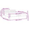 vidaXL Ottoman bed met matras 200x200 cm stof cr&egrave;mekleurig