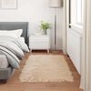 vidaXL Nep Schapenvacht Tapijt Tafalla Beige 60 x 110 cm Polyester