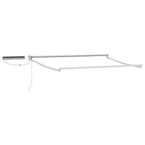 vidaXL Elektrisch uitschuifbaar zonnescherm frame Wit 2,5 x 2 m