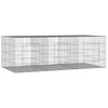 vidaXL Konijnenkooi met 3 panelen 163x79x54 cm gegalvaniseerd ijzer
