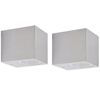 vidaXL Buitenlamp kubusvormig 2st