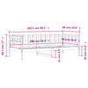 vidaXL Slaapbank zonder matras 80x200 cm massief grenenhout