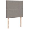 vidaXL Boxspring met matras stof taupe 100x200 cm