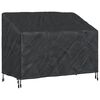 vidaXL Tuinbankhoes Zwart 134 x 70 x 65 / 94 cm 600D Oxford Stof
