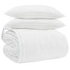 vidaXL Dekbed Set met kussen 3 pcs Wit Donsveertjes