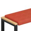 vidaXL Bankkussen corduroy Rood-oranje Diepte 35 cm