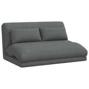 vidaXL Verstelbare vlo stoelen Donkergrijs Stof