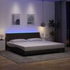 vidaXL Bedframe zonder matras "Hanko" stof donkerbruin 200x200 cm