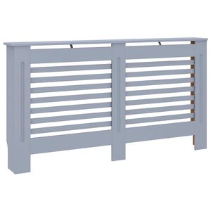 vidaXL Radiatorombouw 152x19x81,5 cm MDF antraciet