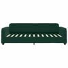 vidaXL Slaapbank onderschuifbed en lades 90x200 cm fluweel donkergroen
