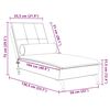 vidaXL Massage chaise longue met bolster fluweel donkergrijs