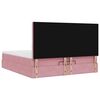 vidaXL Ottoman bed met matrassen 200x200cm fluweel roze