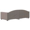 vidaXL Slaapbank met onderschuifbed 80x200 cm stof taupe