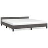 vidaXL Bedframe zonder matras 180x200 cm fluweel donkergrijs