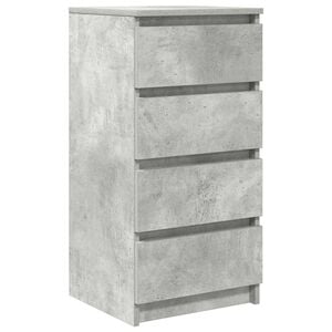 vidaXL Dressoir 37,5x35x76 cm bewerkt hout betongrijs