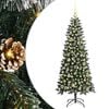 vidaXL Kunstkerstboom Groen 150 cm PVC en Plastic en Staal