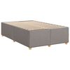 vidaXL Boxspring met matras stof taupe 120x200 cm