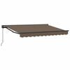 vidaXL Uitschuifbare luifel Taupe 4 &times; 3 m Polyester en Aluminium