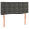 vidaXL Boxspring met matras fluweel donkergrijs 100x200 cm