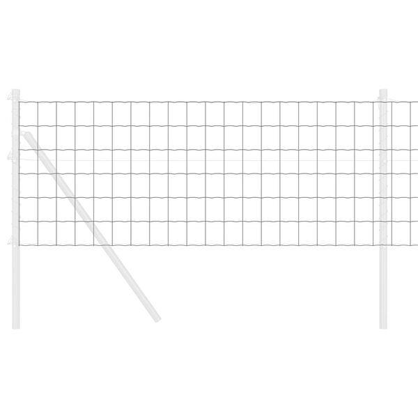 vidaXL Euro Hek Grijs 0.4 x 50 m PVC-gecoat ijzer