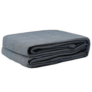 vidaXL Tenttapijt Blauw en Grijs 200 x 200 cm Polyetheen