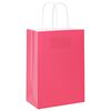 vidaXL Papieren zakken 250 st met hengsels 15x8x21 cm roze