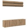 vidaXL TV Eenheden 6 st artisanaal eikenkleurig Bewerkt hout