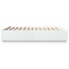 vidaXL Bedframe met LED-verlichting bewerkt hout wit 180x200 cm