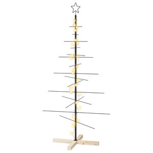 vidaXL Metalen kerstboom met standaard KUOPIO 150 cm Warmwit Staal
