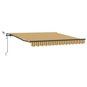 vidaXL Uitschuifbare luifel Meerkleurig 350 x 250 cm Polyester