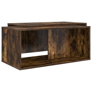 vidaXL Koffietafel Set 2 st Gerookt eiken 90 x 48 x 40 cm Bewerkt hout