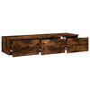 vidaXL Wandkast 102x30x20 bewerkt hout gerookt eikenkleurig