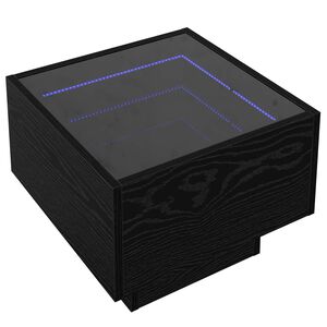 vidaXL Salontafel Zwart eiken 40 x 40 x 30 cm Bewerkt hout