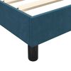 vidaXL Boxspring met matras en LED fluweel donkerblauw 90x220 cm