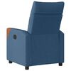 vidaXL Fauteuil elektrisch verstelbaar stof blauw
