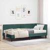 vidaXL Hoekbedframe met Matras Anders 2 pcs Groen Fluweel