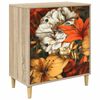 vidaXL Ladekast GENNEP Lelieprint 66 x 36,5 x 75 cm Bewerkt hout