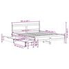vidaXL Bedframe zonder matras massief grenenhout wit 160x200 cm