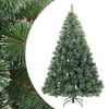 vidaXL Kunst Kerstboom met Geveerde Takken, Sneeuw Bedekt Groen 180 cm