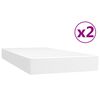vidaXL Boxspring met matras kunstleer wit 200x200 cm