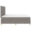 vidaXL Boxspringbed met matras met hoofdeinde Taupe 200 x 200 cm Stof