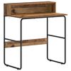 vidaXL Bureau met opbergruimte Eikenhout 80 x 50 x 91 cm