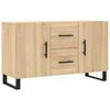 vidaXL Dressoir 100x36x60 cm bewerkt hout sonoma eikenkleurig